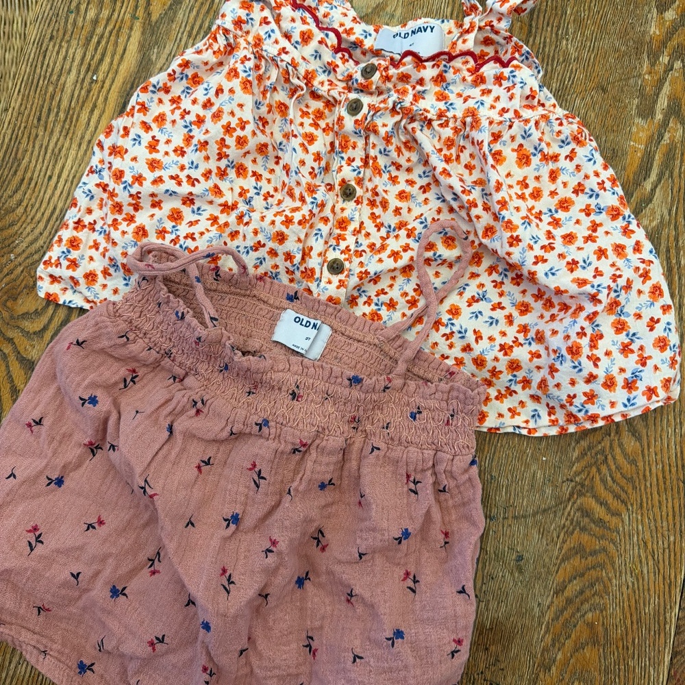 2 girls Old Navy swing tank tops